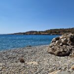 The pebbled Stomio Beach