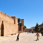 Children playing around near Bab El Mechouar