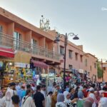 Crowds near Jemaa El Fnaa