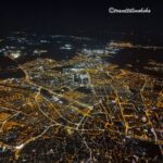 Marrakesh at night from the sky