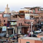 Sunset falls over Marrakesh