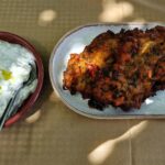 Pitaroudia and Tzatziki at Taverna Yiarenis