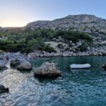 The emerald waters for which the Anthony Quinn Bay is famed