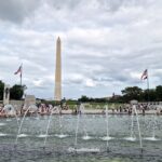 Washington Monument; WWII Memorial